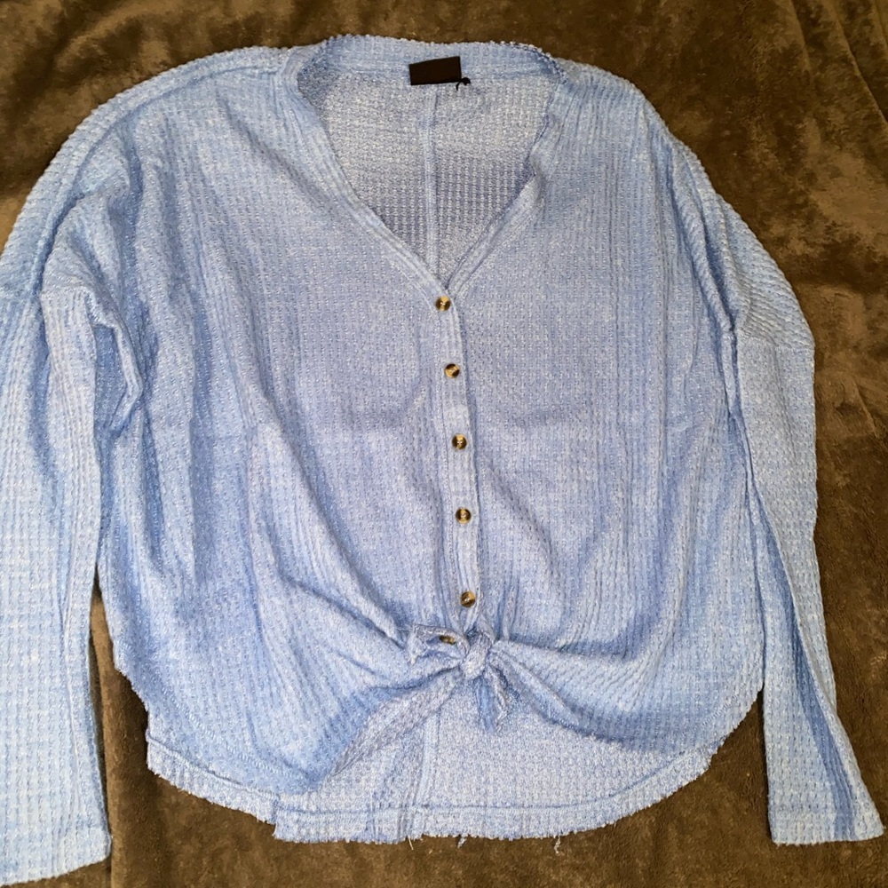 UO button down sweater top